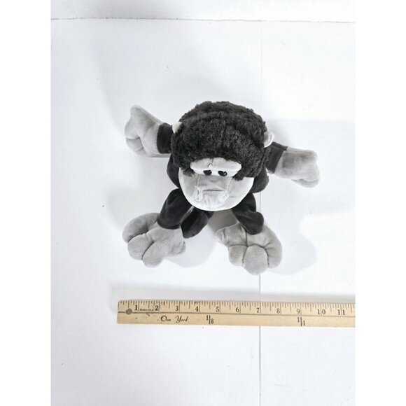 JSQ Toys Monkey 10" tall Gray Hand Puppet Plush Vintage - Picture 7 of 7